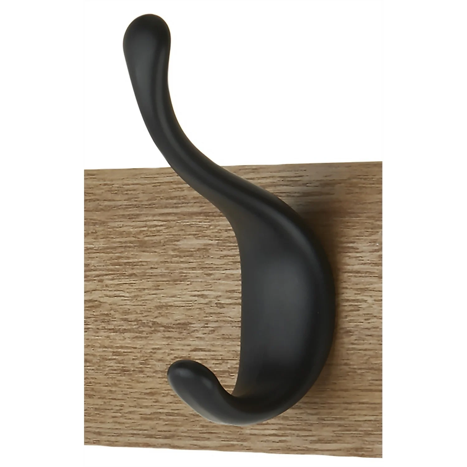 4 Black Modern Hook On Ash Board 4 4 Black Modern Hook On Ash Board - Image 4