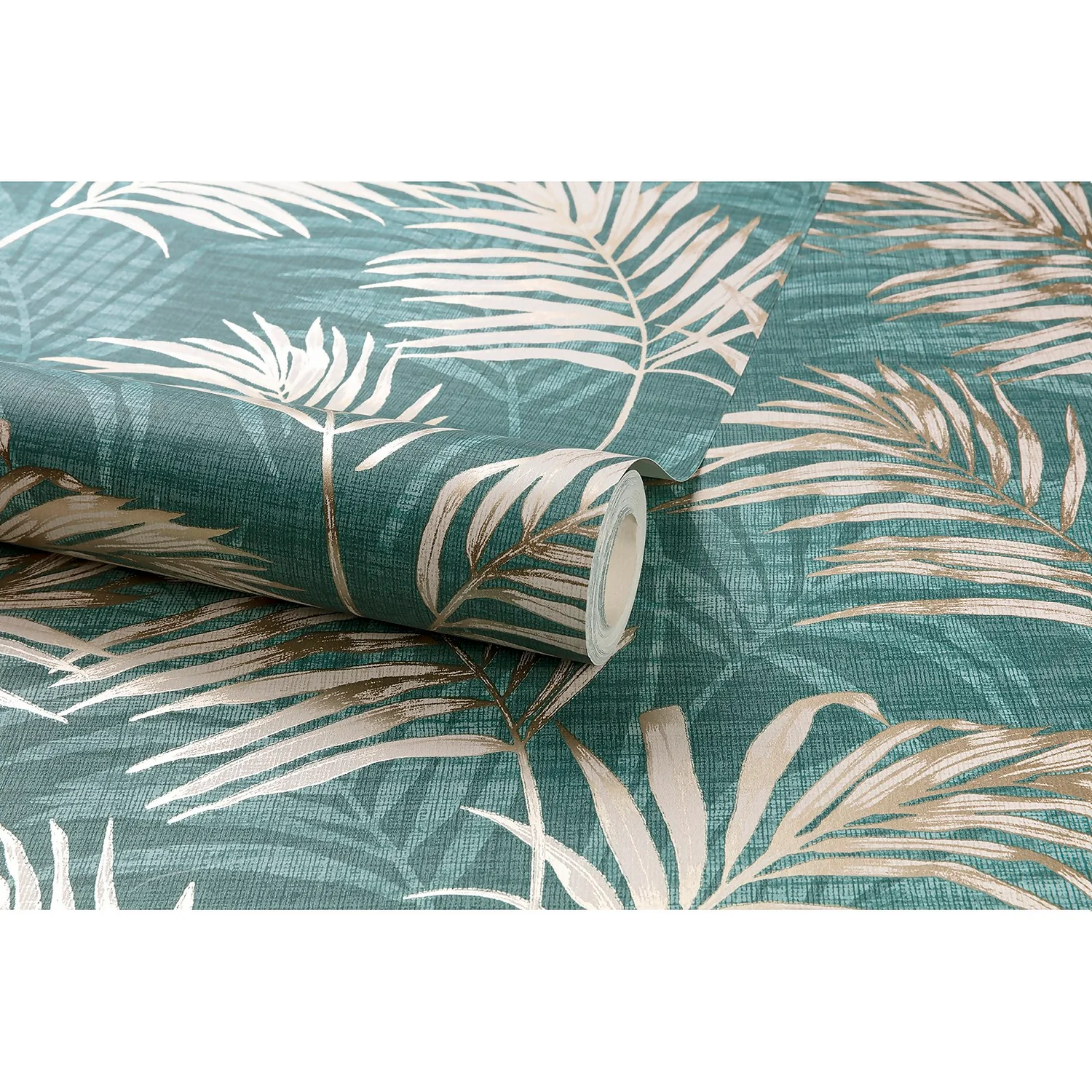 Grandeco Lounge Palm Teal Wallpaper 3 Grandeco Lounge Palm Teal Wallpaper - Image 3