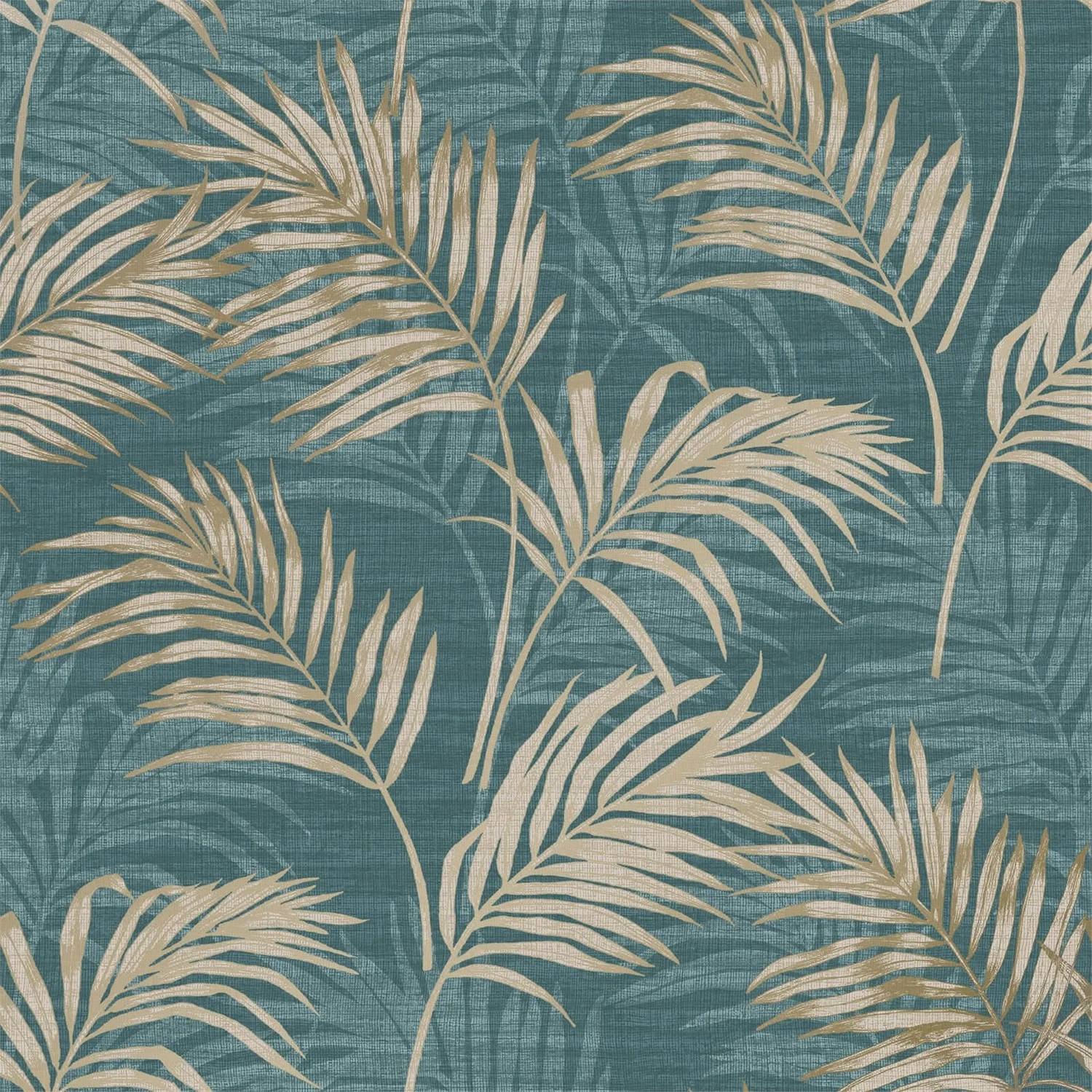 Grandeco Lounge Palm Teal Wallpaper 1 Grandeco Lounge Palm Teal Wallpaper