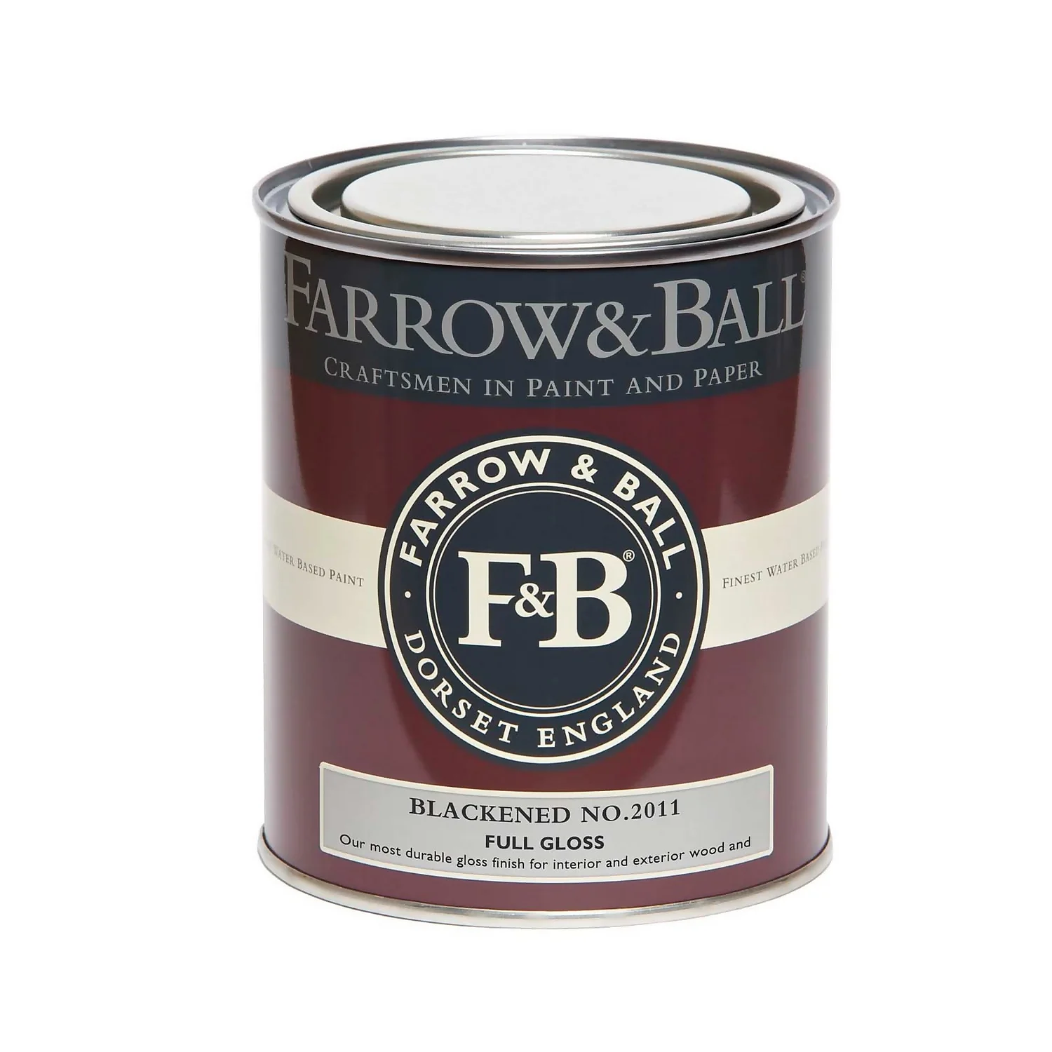 Farrow & Ball Full Gloss Paint Blackened - 750ml 3 Farrow & Ball Full Gloss Paint Blackened - 750ml - Image 3