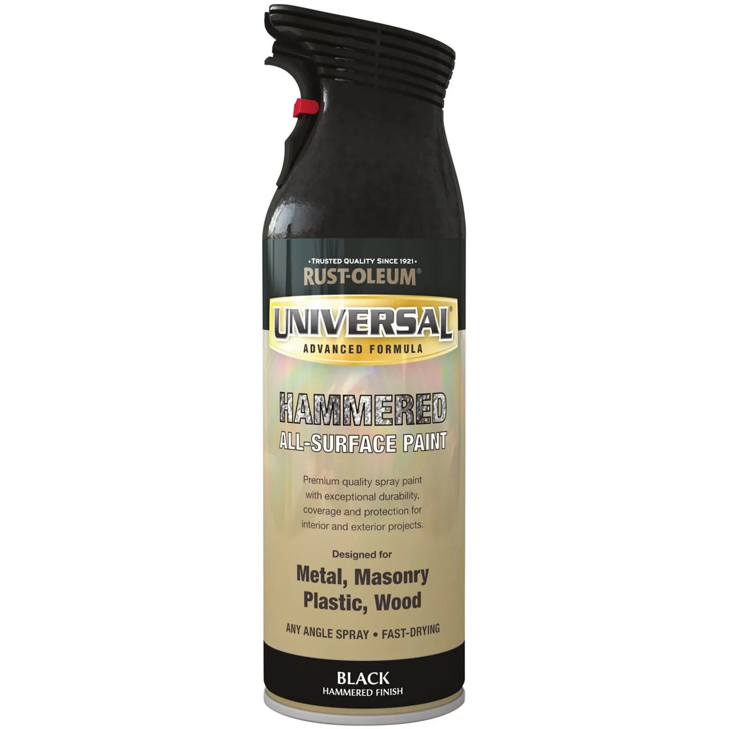 Rust-Oleum Universal Spray Paint - Hammered Black - 400ml 1 Rust-Oleum Universal Spray Paint - Hammered Black - 400ml