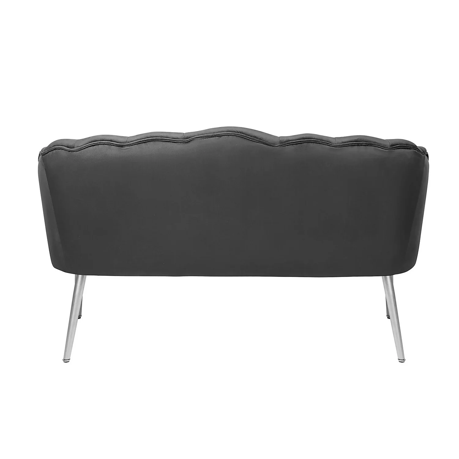 Sophia Scallop Occasional Sofa - Grey 4 Sophia Scallop Occasional Sofa - Grey - Image 4