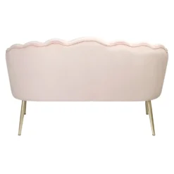 Sophia Scallop Occasional Sofa - Blush 9 Sophia Scallop Occasional Sofa - Blush -Cheap Deco Casa Store 12840480 1374862164813305