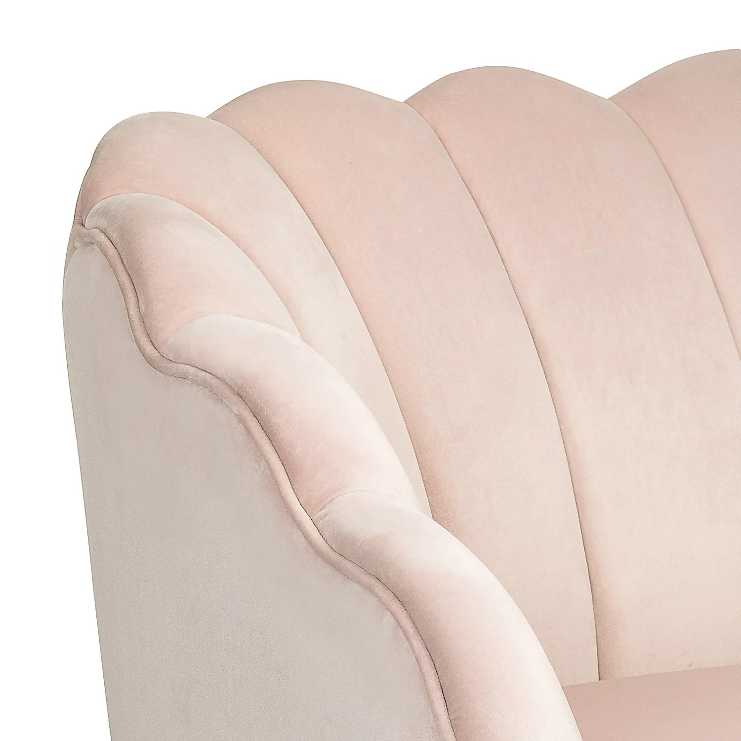 Sophia Scallop Occasional Sofa - Blush 5 Sophia Scallop Occasional Sofa - Blush - Image 5