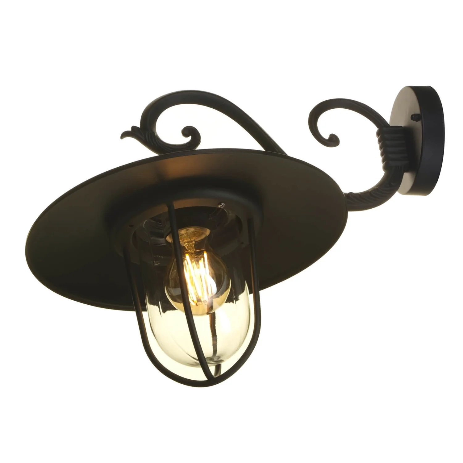 Lutec Lucy Outdoor Wall Lantern - Black 5 Lutec Lucy Outdoor Wall Lantern - Black - Image 5