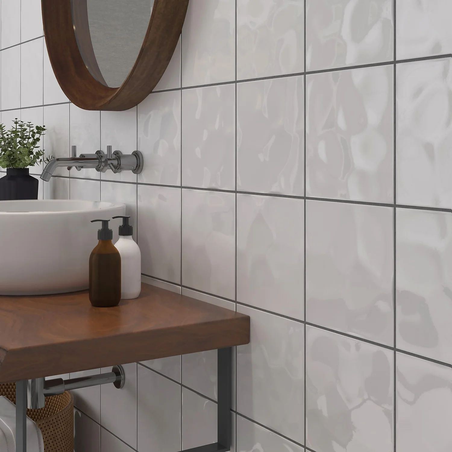 None Bumpy White Ceramic Wall Tile 200 X 200mm 1 None Bumpy White Ceramic Wall Tile 200 X 200mm