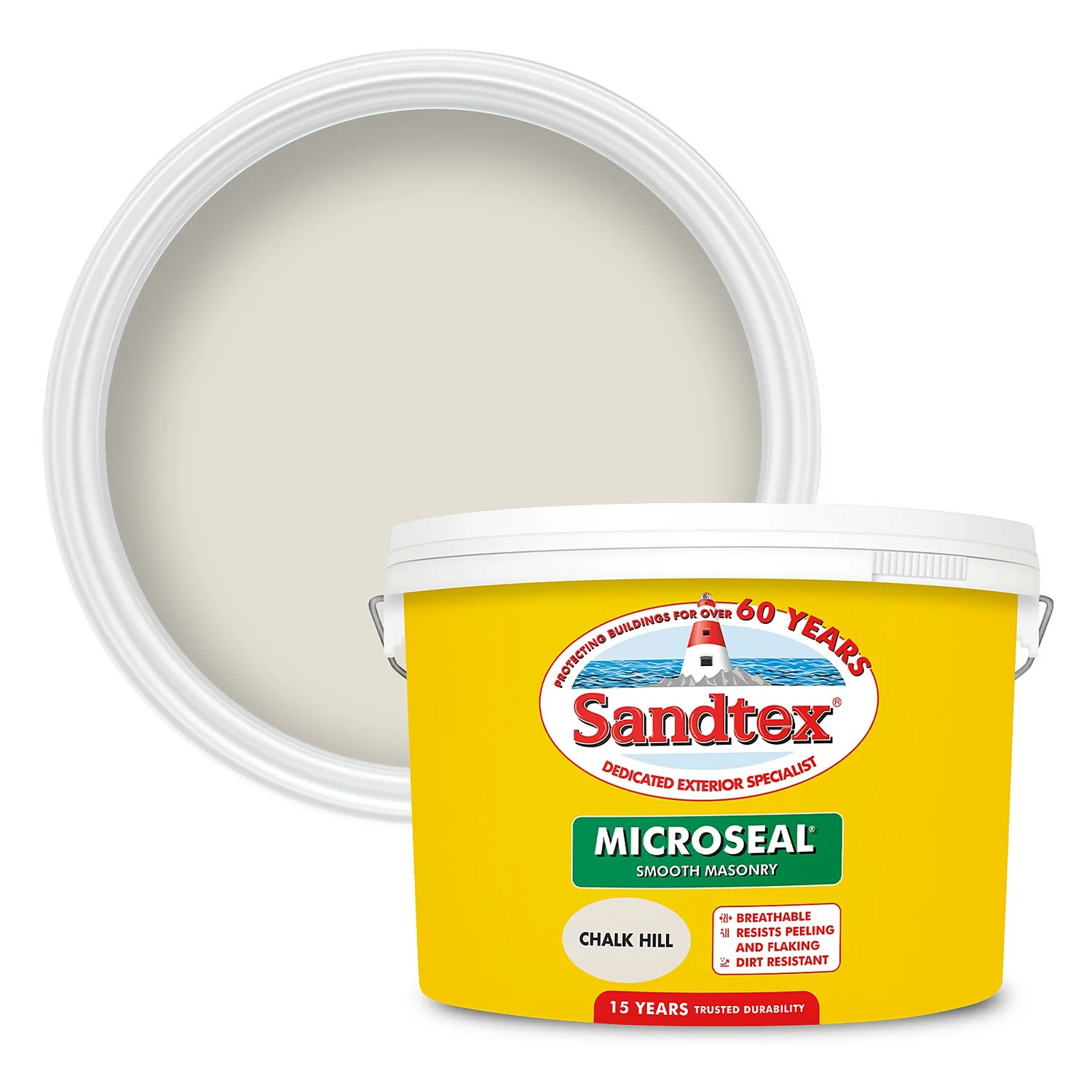 Sandtex® Ultra Smooth Masonry Paint Chalk Hill - 10L 1 Sandtex® Ultra Smooth Masonry Paint Chalk Hill - 10L