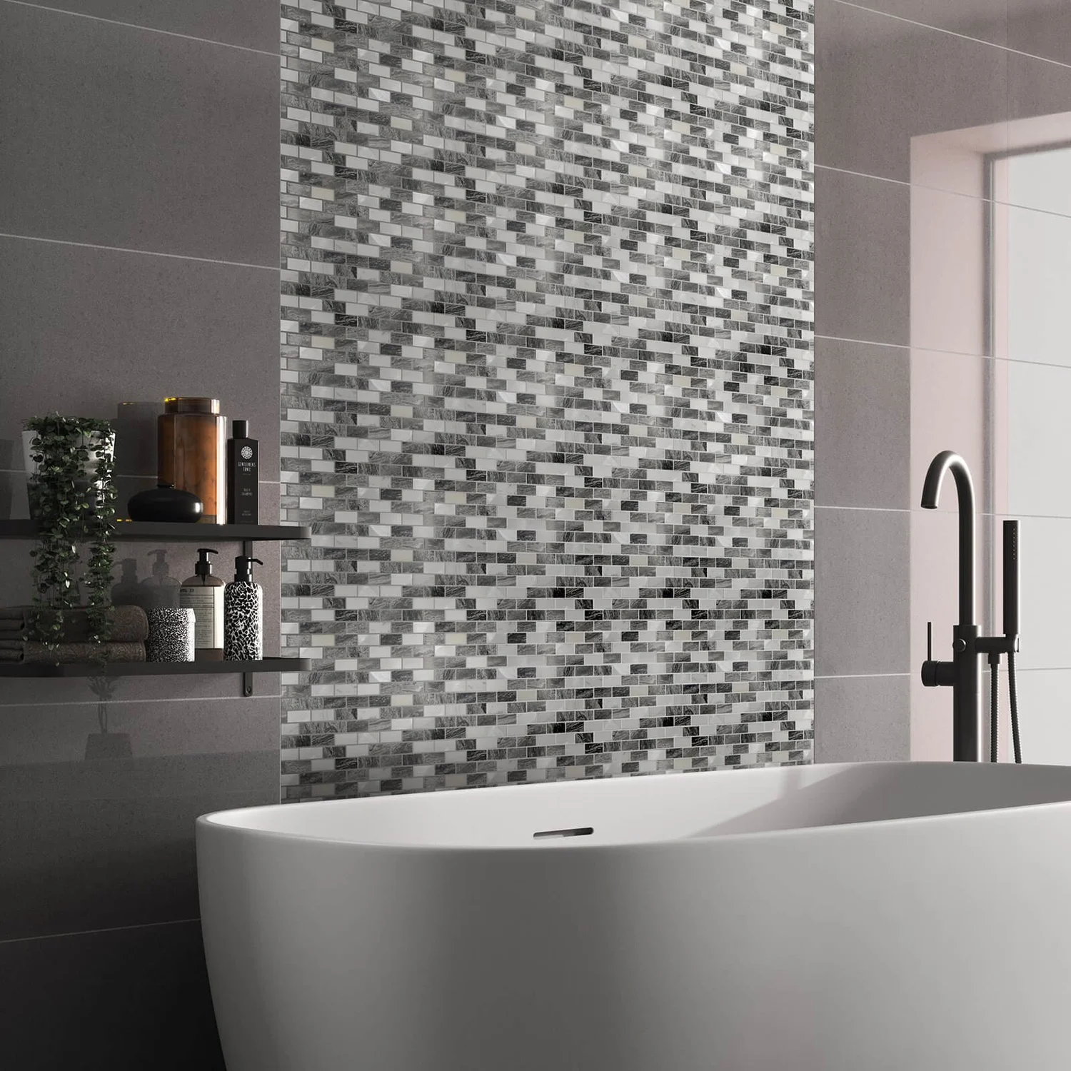 House Of Mosaics Marble Luxe Mosaic Tile Sheet 2 House Of Mosaics Marble Luxe Mosaic Tile Sheet - Image 2