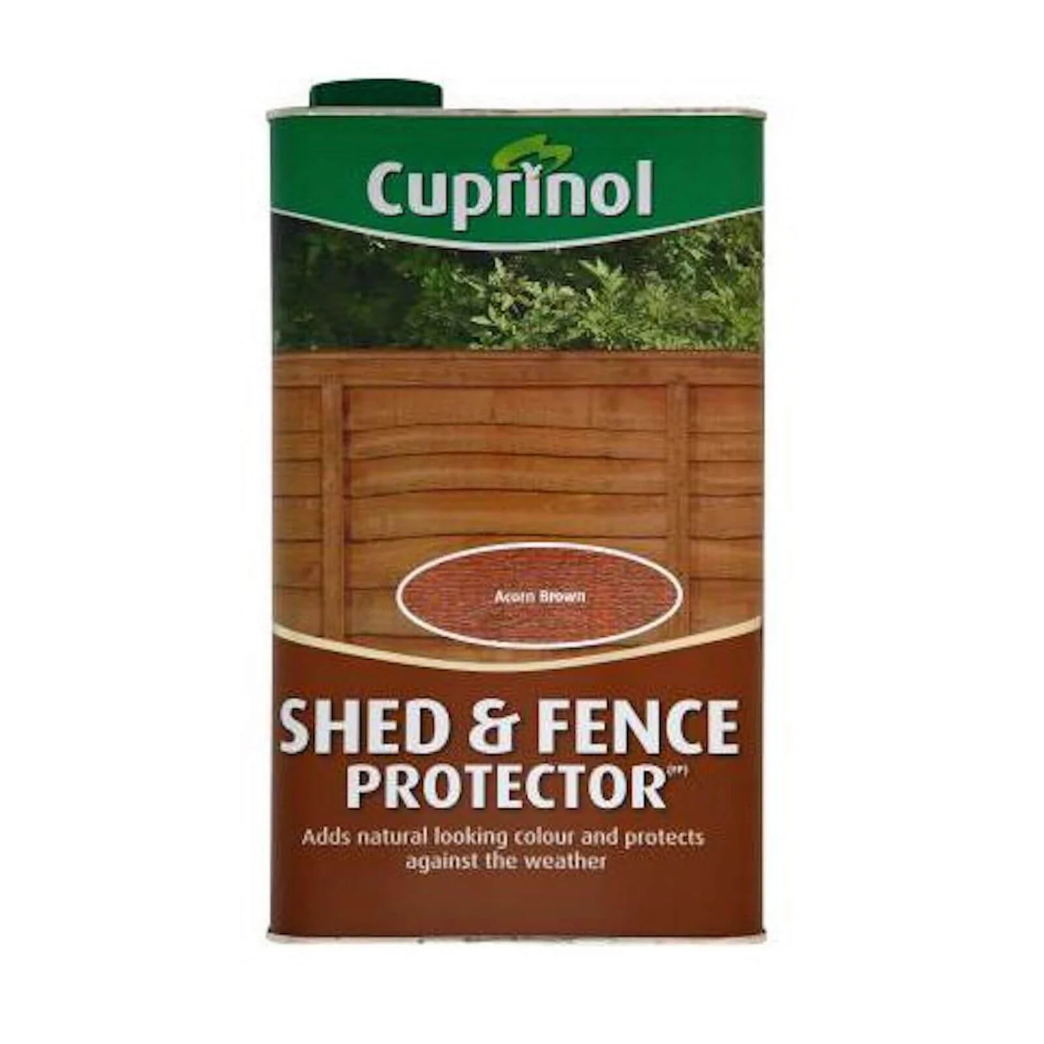 Cuprinol Shed And Fence Protector Acorn Brown - 5L 1 Cuprinol Shed And Fence Protector Acorn Brown - 5L