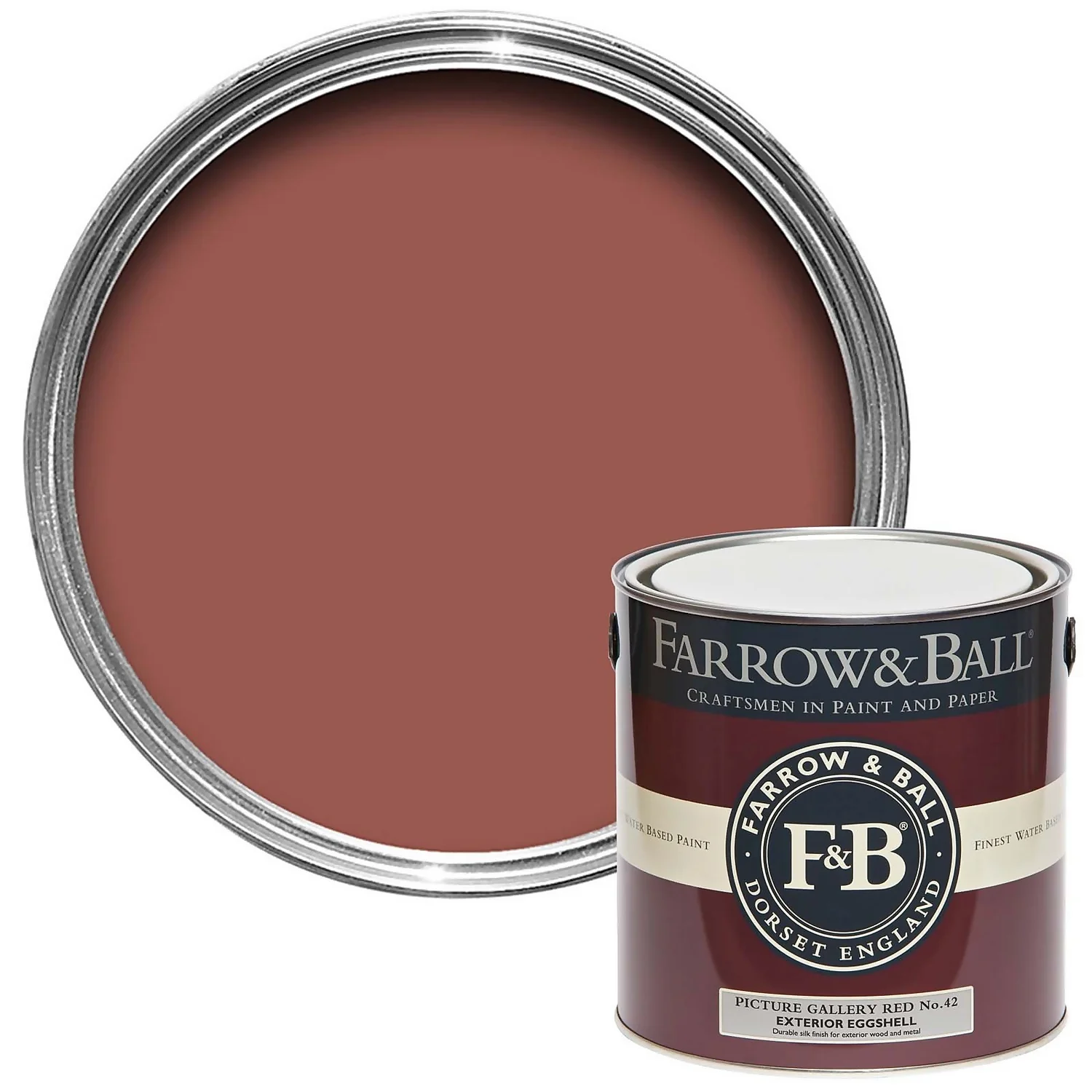 Farrow & Ball Exterior Eggshell Picture Gallery Red - 2.5L 1 Farrow & Ball Exterior Eggshell Picture Gallery Red - 2.5L