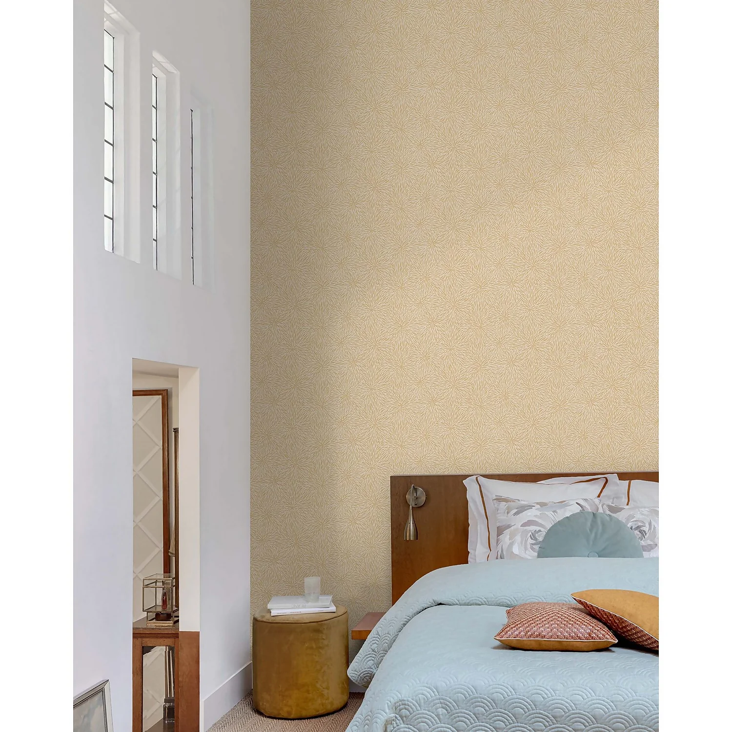 Grandeco Boutique Karin Sajo Fleurdesel Gold Wallpaper 2 Grandeco Boutique Karin Sajo Fleurdesel Gold Wallpaper - Image 2