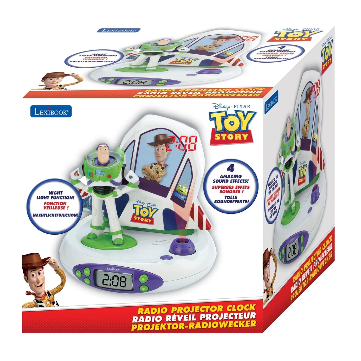 None Disney Toy Story Projector Clock With Sounds 3 None Disney Toy Story Projector Clock With Sounds - Image 3