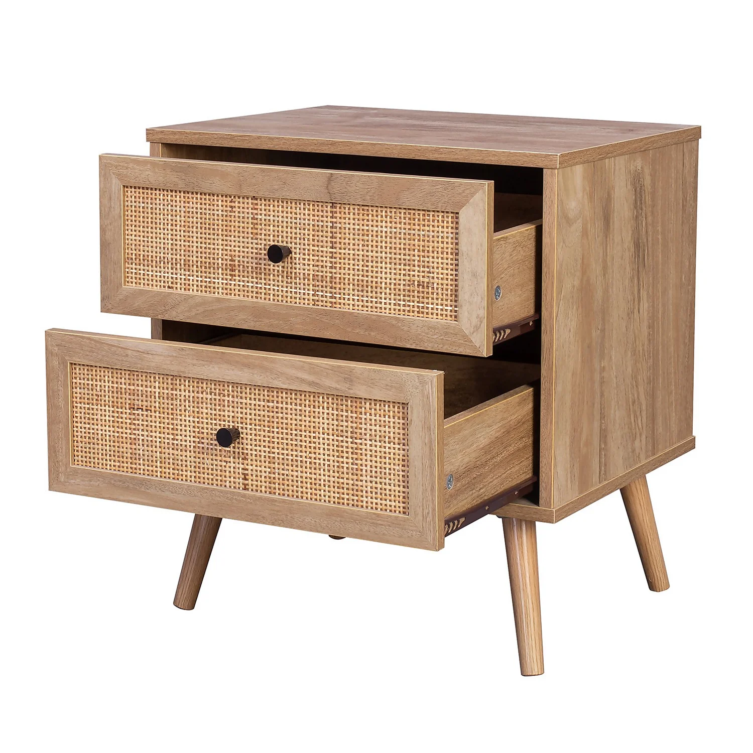 Kubu Rattan 2 Drawer Bedside Table 3 Kubu Rattan 2 Drawer Bedside Table - Image 3