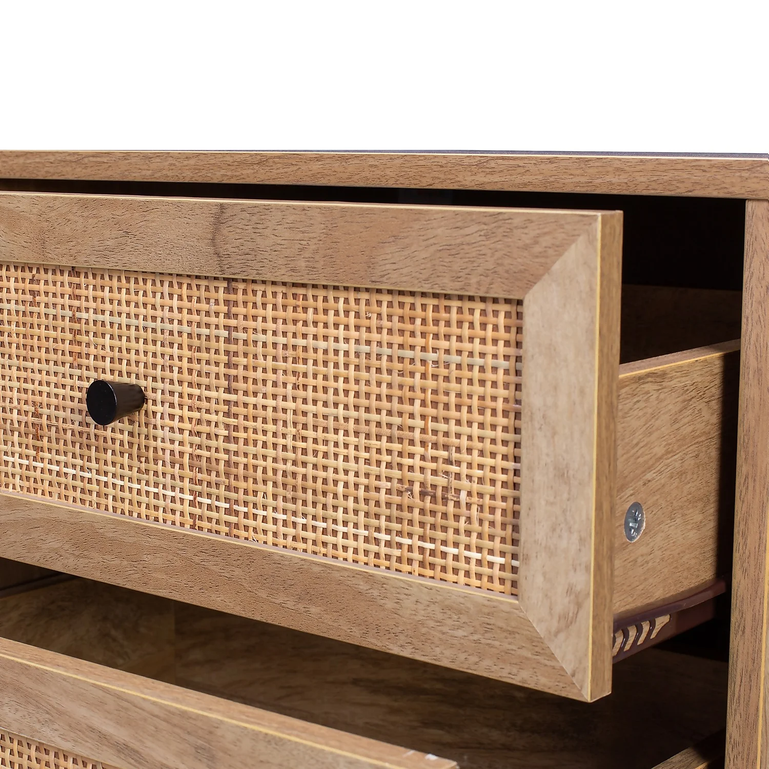 Kubu Rattan 2 Drawer Bedside Table 5 Kubu Rattan 2 Drawer Bedside Table - Image 5