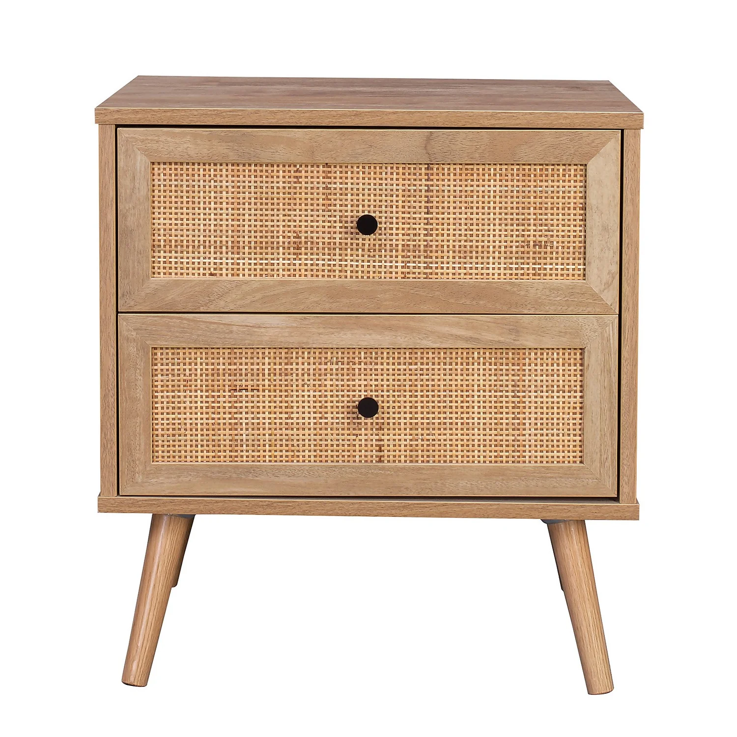 Kubu Rattan 2 Drawer Bedside Table 4 Kubu Rattan 2 Drawer Bedside Table - Image 4