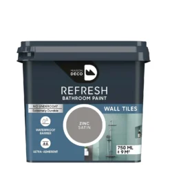 Maison Deco Refresh Bathroom Wall Tile Paint Zinc - 750ml