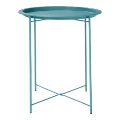 Folding Side Table Dark Teal 11 Folding Side Table Dark Teal -Cheap Deco Casa Store 12879006 1244888469376003