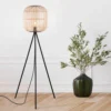 Eglo Bordesley Wooden Floor Lamp