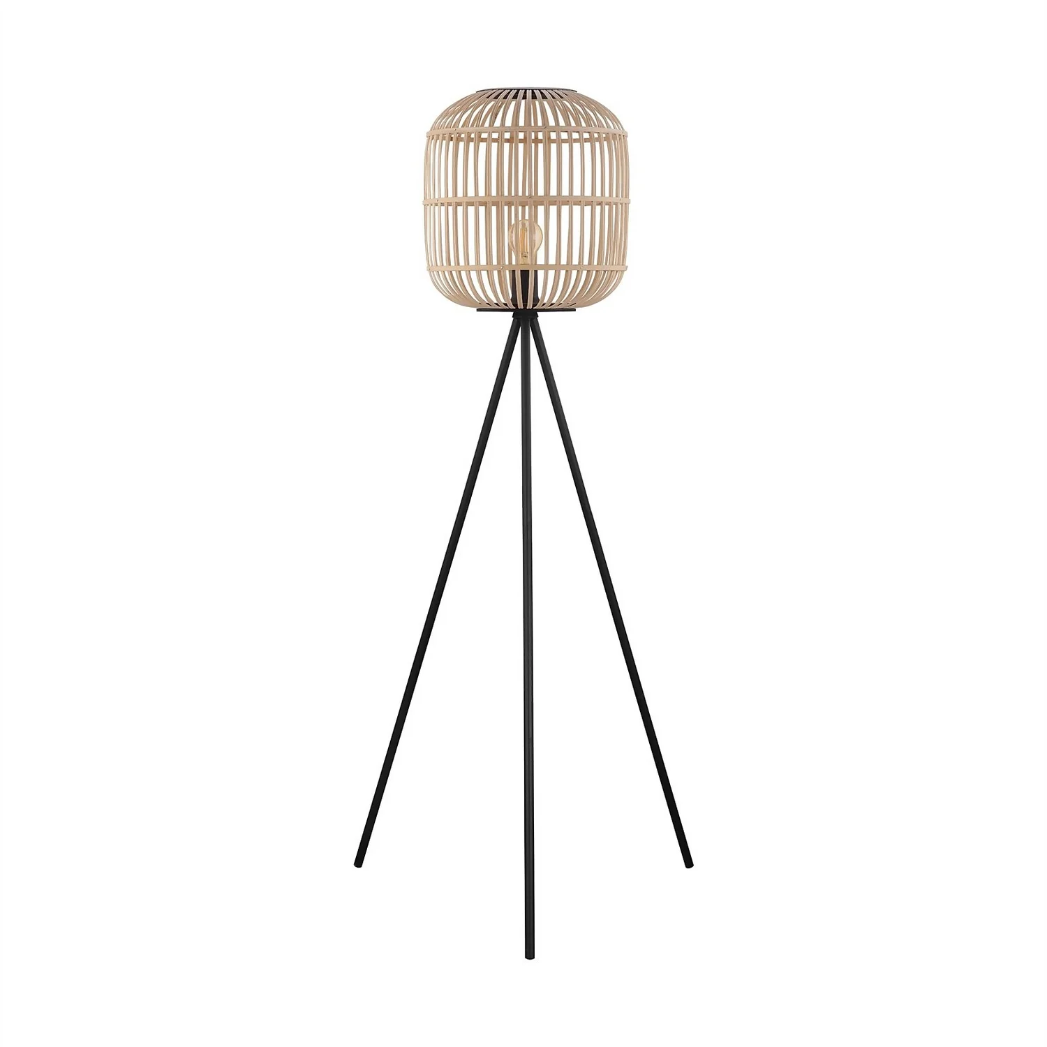 Eglo Bordesley Wooden Floor Lamp 2 Eglo Bordesley Wooden Floor Lamp - Image 2