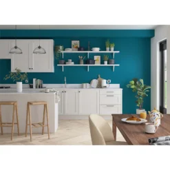 Dulux Simply Refresh Feature Wall One Coat Matt Emulsion Paint Teal Tension - 1.25L -Cheap Deco Casa Store 12881599 1504843857051846