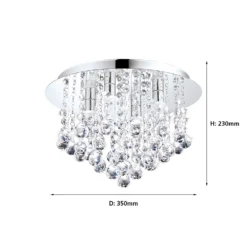 EGLO Olmonte Crystal And Chrome Bathroom Ceiling Light 6 EGLO Olmonte Crystal And Chrome Bathroom Ceiling Light -Cheap Deco Casa Store 12881602 4774843701367146