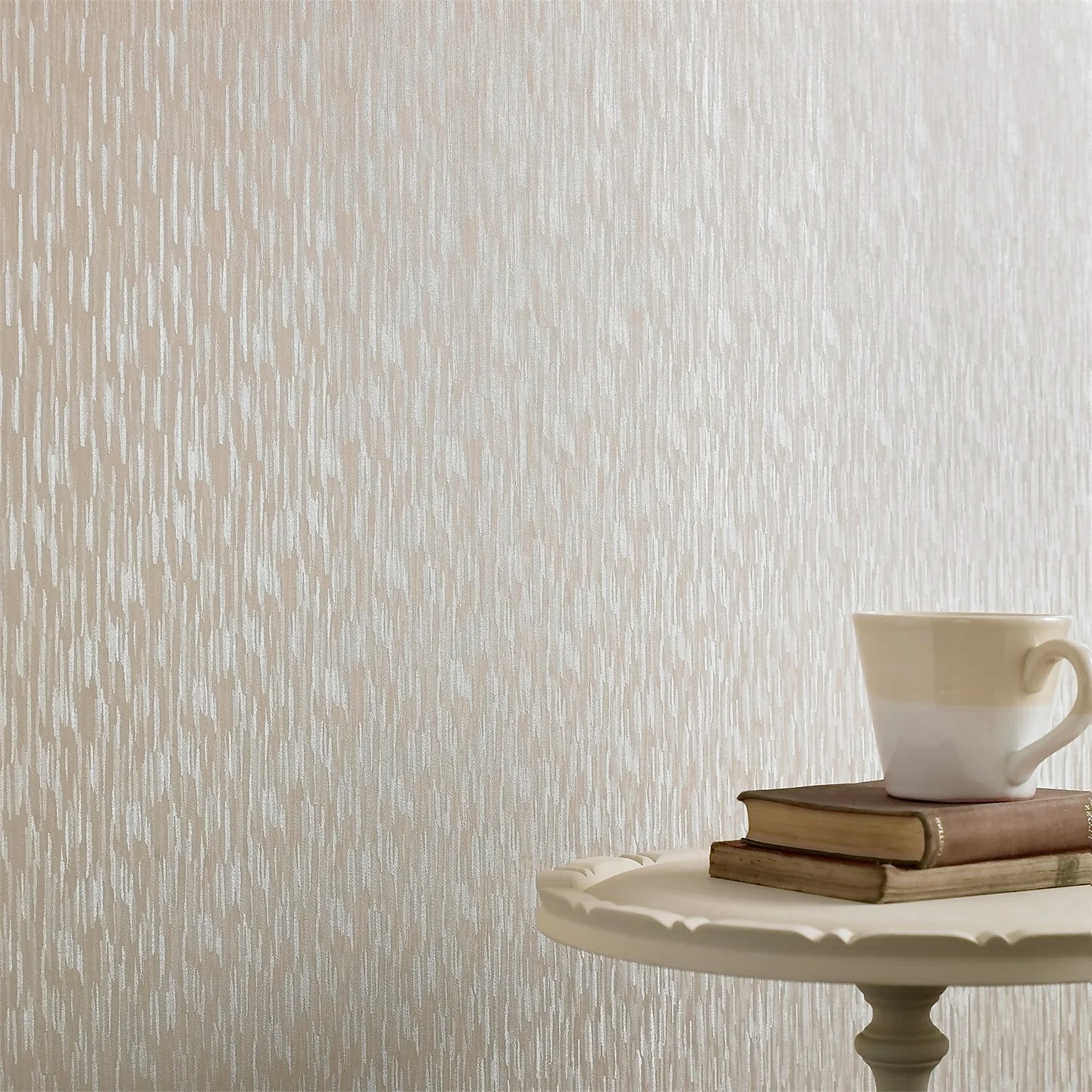 Superfresco Silken Stria Cream Shimmer Wallpaper 2 Superfresco Silken Stria Cream Shimmer Wallpaper - Image 2
