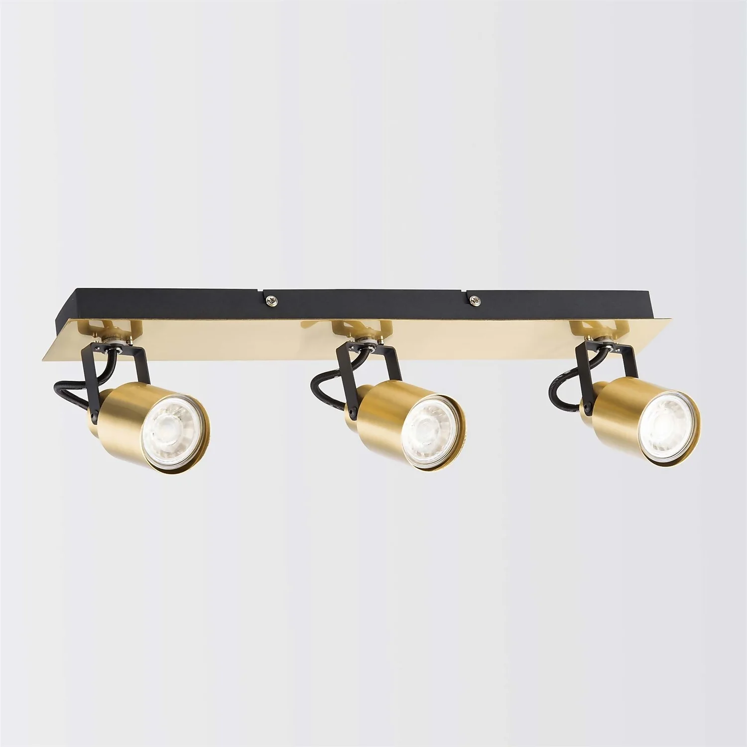 Lucy 3 Lamp Spotlight Plate - Gold & Black 2 Lucy 3 Lamp Spotlight Plate - Gold & Black - Image 2
