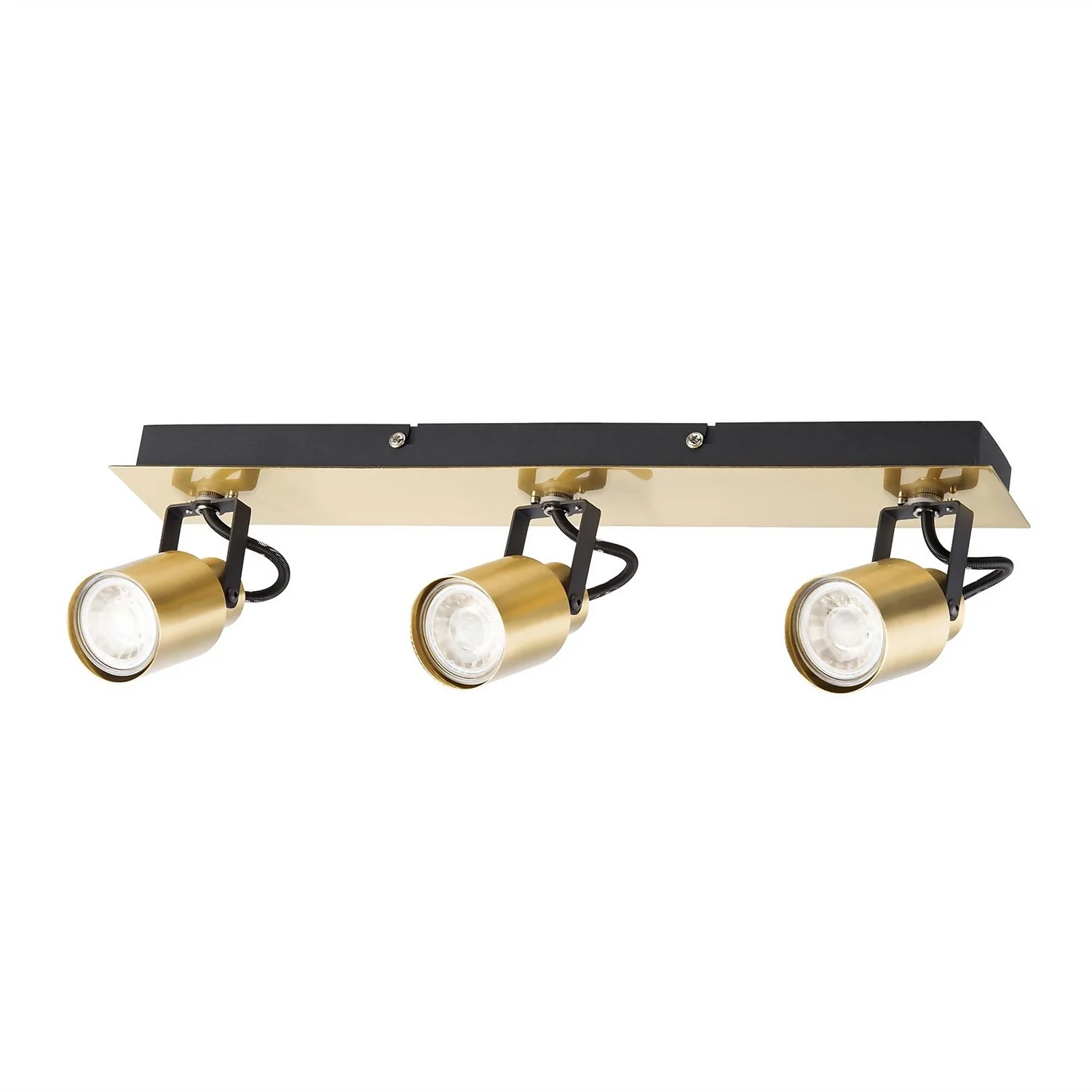 Lucy 3 Lamp Spotlight Plate - Gold & Black 1 Lucy 3 Lamp Spotlight Plate - Gold & Black