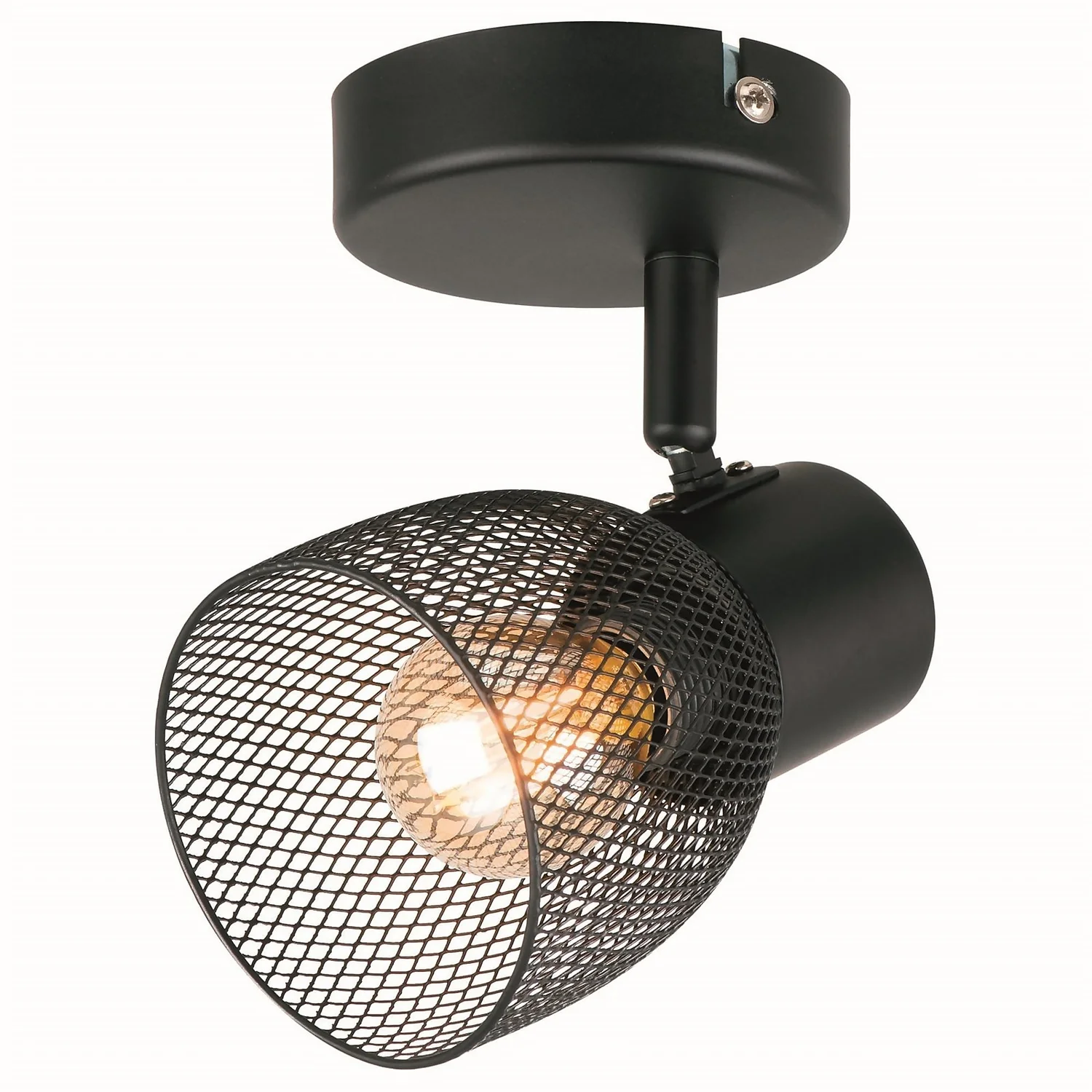 Emily Single Lamp Spotlight - Black 1 Emily Single Lamp Spotlight - Black