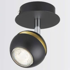 Austin Single Lamp Spotlight - Black & Gold -Cheap Deco Casa Store 12882229 2134843520098119