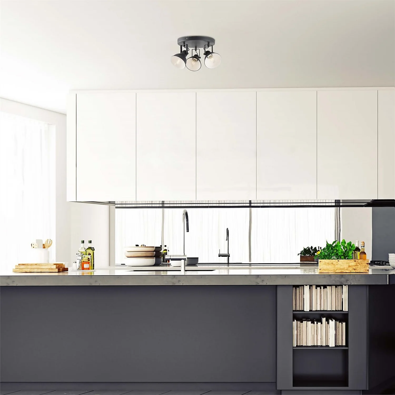 Alfie 3 Lamp Spotlight Plate - Grey 3 Alfie 3 Lamp Spotlight Plate - Grey - Image 3