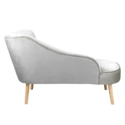 Lara Luxury Velvet Chaise Longue - Silver 8 Lara Luxury Velvet Chaise Longue - Silver -Cheap Deco Casa Store 12882862 8814893575365956