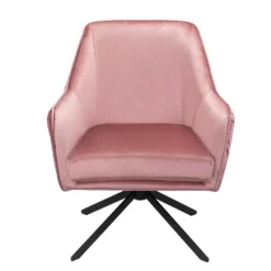 Pia Pleat Swivel Chair - Rose -Cheap Deco Casa Store 12882869 9754887373328589