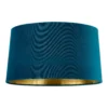 House Beautiful Samet Velvet Drum Shade - Teal - 45cm