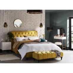 House Beautiful Taylor 2 Drawer Bedside Table - White -Cheap Deco Casa Store 12886096 7194862227978359