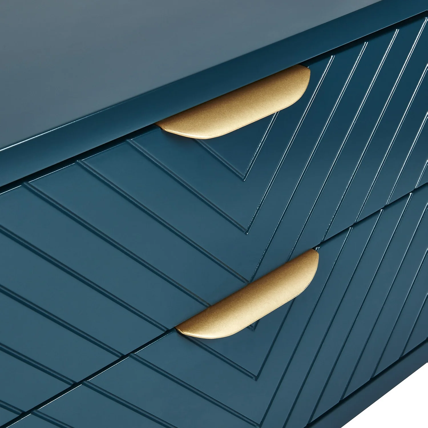 House Beautiful Trixie 2 Drawer Bedside Table - Blue 6 House Beautiful Trixie 2 Drawer Bedside Table - Blue - Image 6