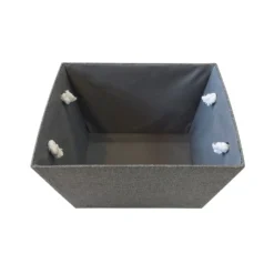 Grey Herringbone Large Storage Basket -Cheap Deco Casa Store 12886446 1504857031366884