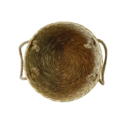 Natural Rush Basket With Rope Handles -Cheap Deco Casa Store 12886616 2854857031760925