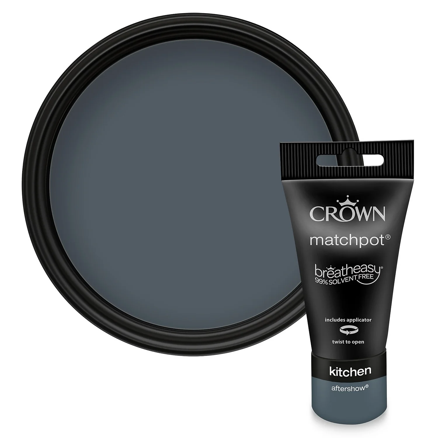 Crown Easyclean Kitchen Paint Aftershow - 0.04L 1 Crown Easyclean Kitchen Paint Aftershow - 0.04L