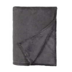 Fleece Throw 150x200cm - Charcoal