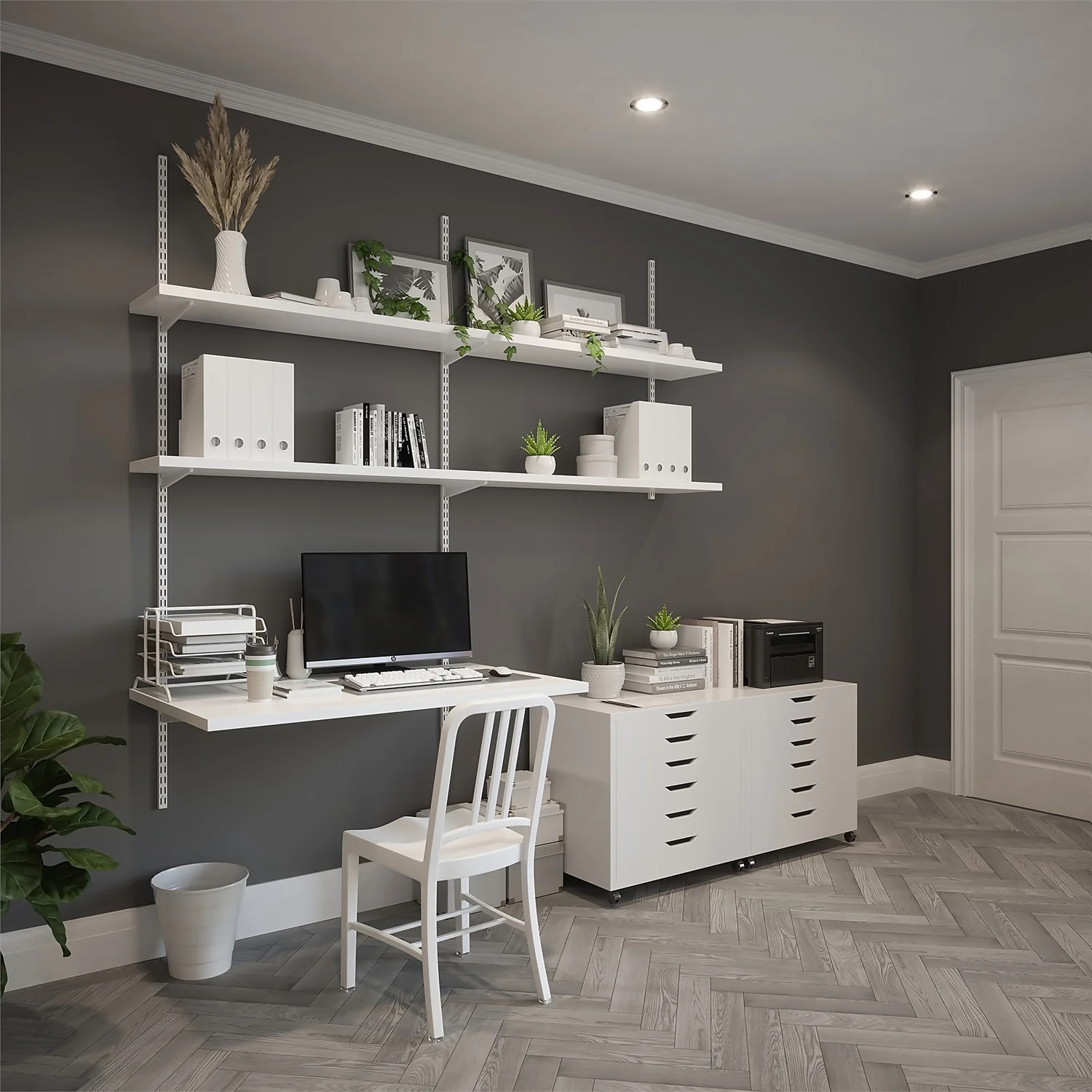 Anti-bacterial Twin Slot Shelving Kit - 1219mm White Twinslot And 320mm Brackets - White 4 Anti-bacterial Twin Slot Shelving Kit - 1219mm White Twinslot And 320mm Brackets - White - Image 4