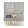 Country Living Wool Herringbone Throw - 150x183cm - Grey