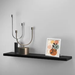 Flexi Storage Decorative Shelving Floating Shelf Black Oak 1200x38x240mm -Cheap Deco Casa Store 12889901 1714867914537906