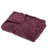 None Snuggle Fleece Throw - 130x180cm - Grape