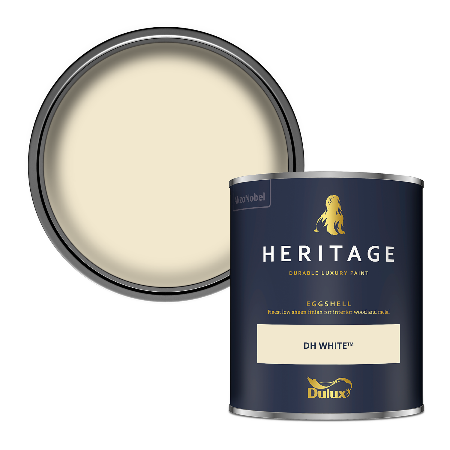 Dulux Heritage Eggshell Paint DH White - 750ml 1 Dulux Heritage Eggshell Paint DH White - 750ml