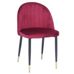 Illona Velvet Dining Chairs - Set Of 2 - Berry 9 Illona Velvet Dining Chairs - Set Of 2 - Berry -Cheap Deco Casa Store 12906334 2074862758242648