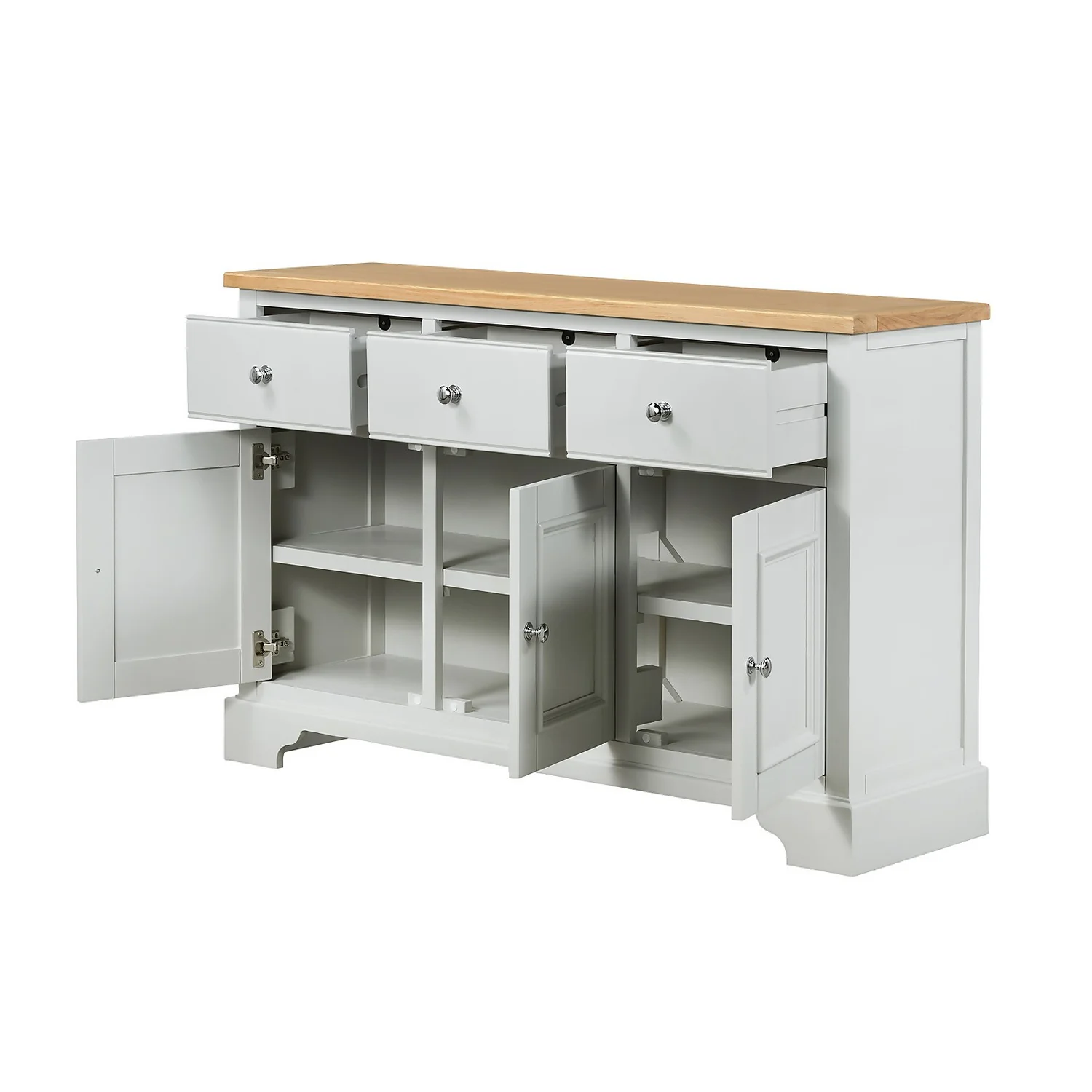 Westcott Oak Painted Large Sideboard 3 Westcott Oak Painted Large Sideboard - Image 3