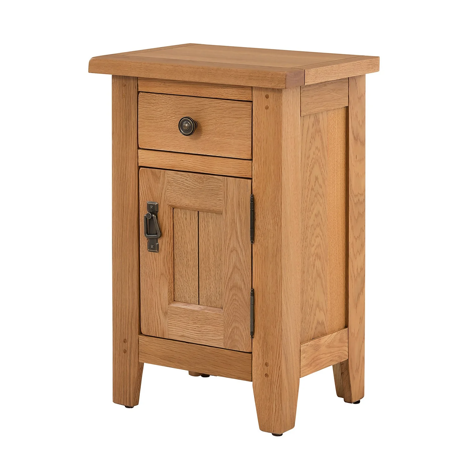Hocombe Tall Side Table - Oak 1 Hocombe Tall Side Table - Oak