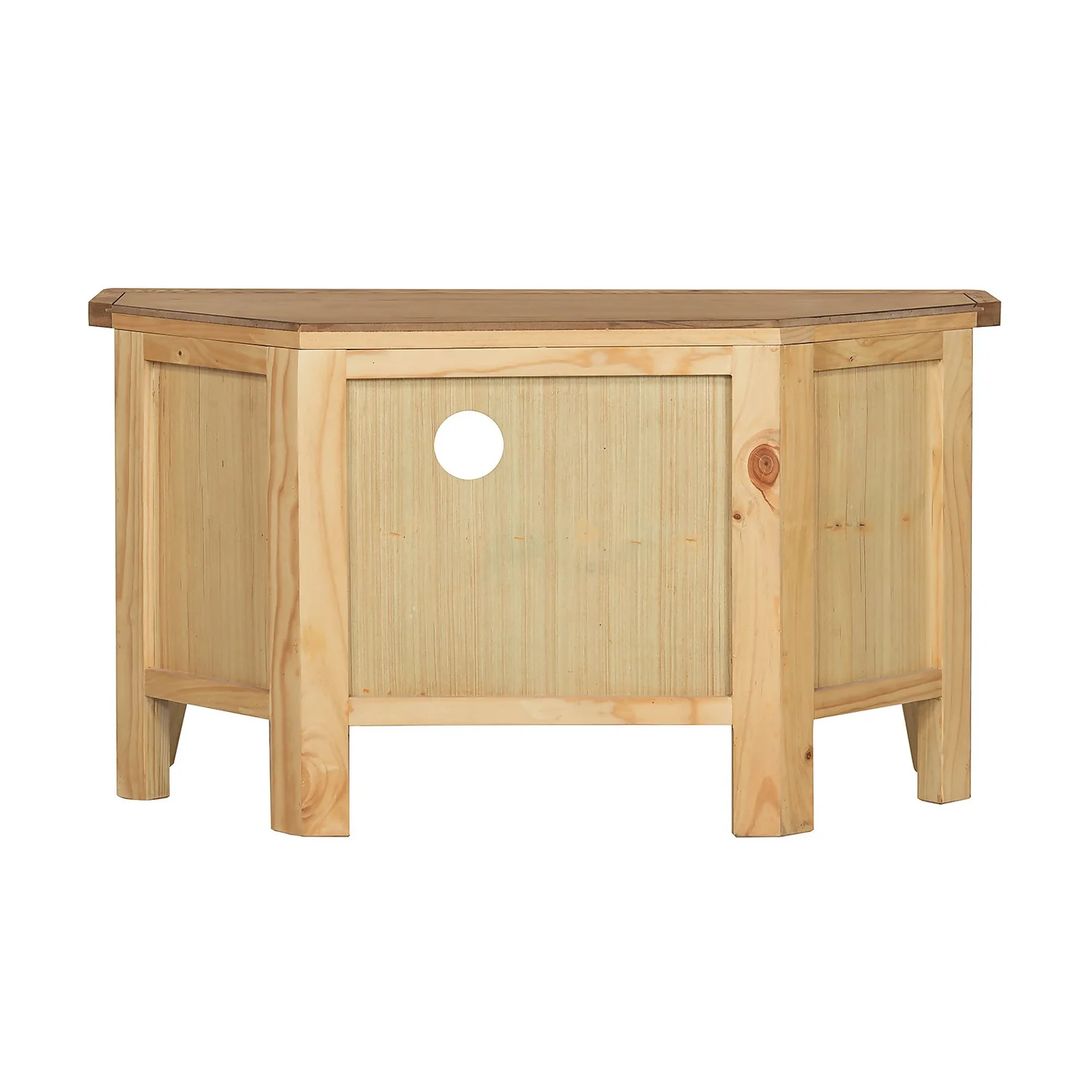 Hocombe Corner TV Stand - Oak 5 Hocombe Corner TV Stand - Oak - Image 5