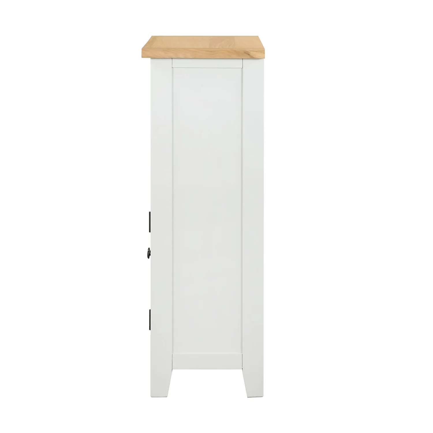 Ashstead Shoe Cupboard - Oak & Ivory 5 Ashstead Shoe Cupboard - Oak & Ivory - Image 5